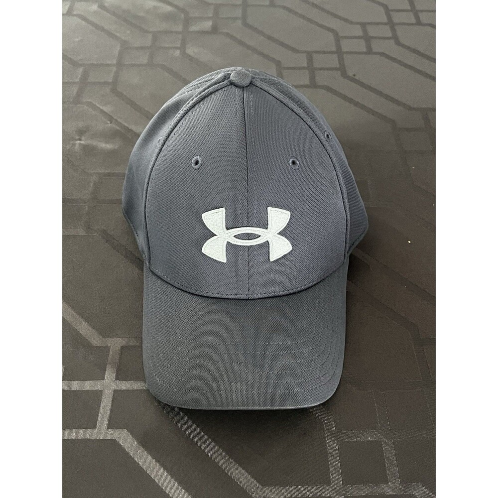 Under Armour Men's UA Steel Gray Blitzing Stretch Fit Cap Flex Hat USA Cap L/XL